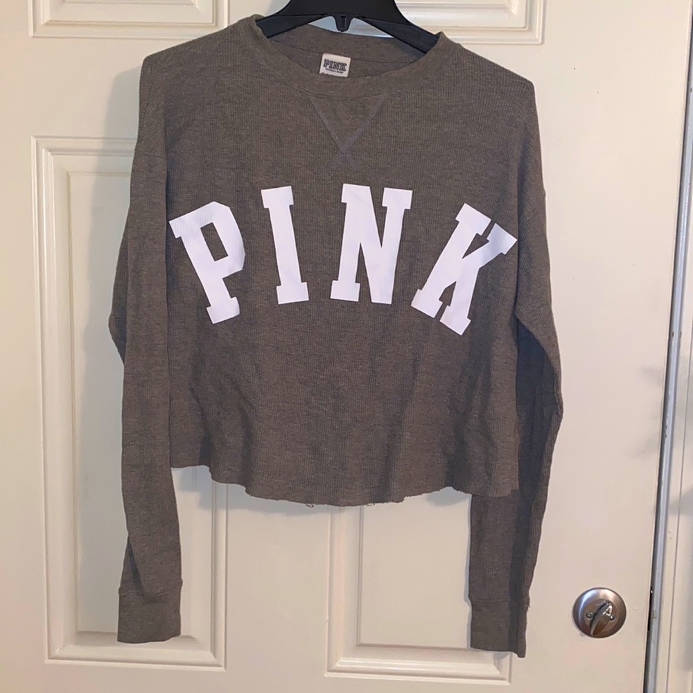 PINK cropped long sleeved